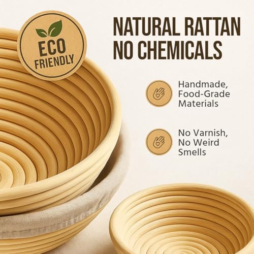 Banneton Bread Proofing Basket Set