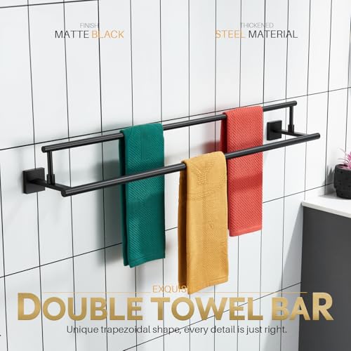 Bathroom Towel Bars 36 (Matte Black / 36-Inch)