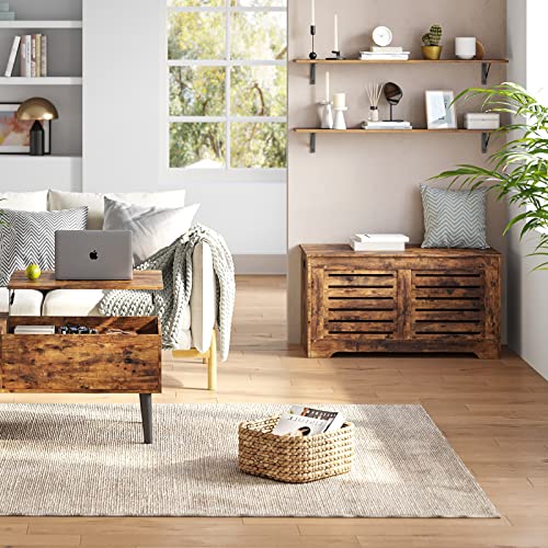 Long Wall Shelves (Rustic Brown / 47.3 Inch)