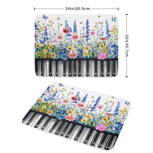 Wild Flowers Kitchen Drying Mat (Wild Flowers 2 / 24" x 18")