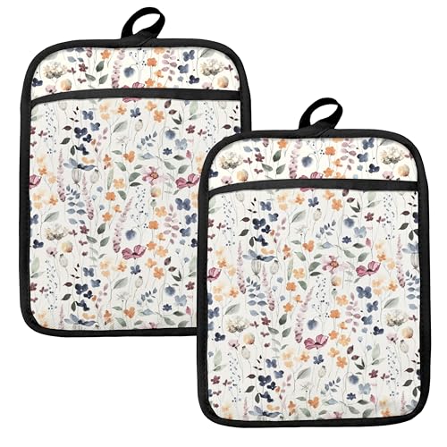 Vintage Floral Oven Mitts Set (Haodh-3)
