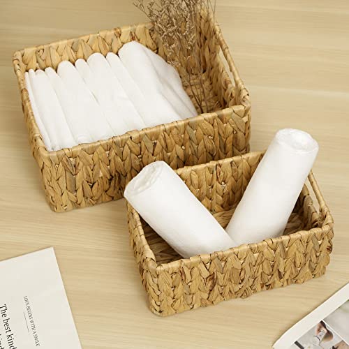 Water Hyacinth Storage Baskets (12 x 8 x 6 inches / Natural (Water Hyacinth))
