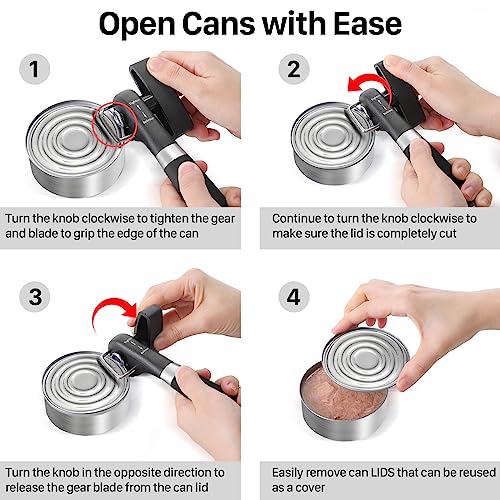 Can Opener Manual Side Safe Cut Can Opener Smooth Edge