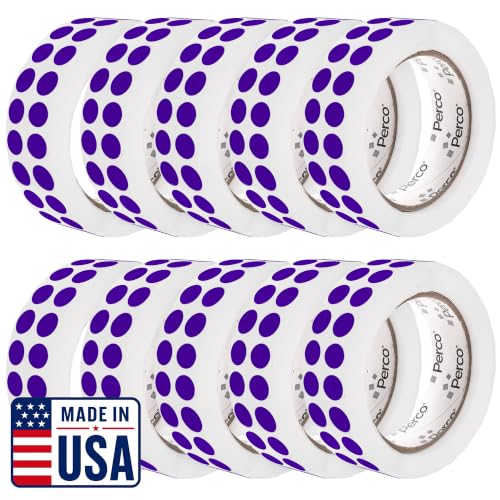 Purple Perforated Round Circle Dot Sticker 1 (Purple / 0.5 Inch)