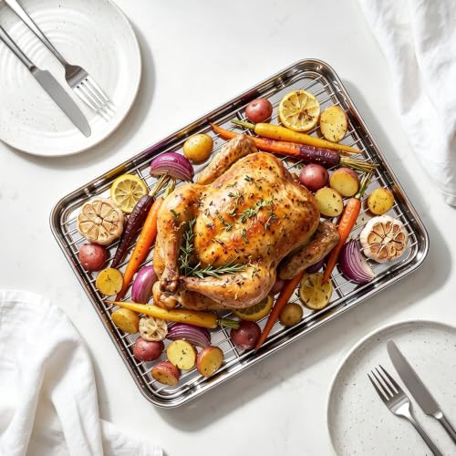 Baking Sheet with Wire Rack Set (16+12+9)