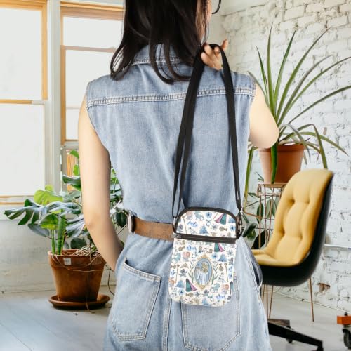 Snow Princess Gift Princess Fan Gift Movie Cartoon Character Present Crossbody Bag (Snow Cr)