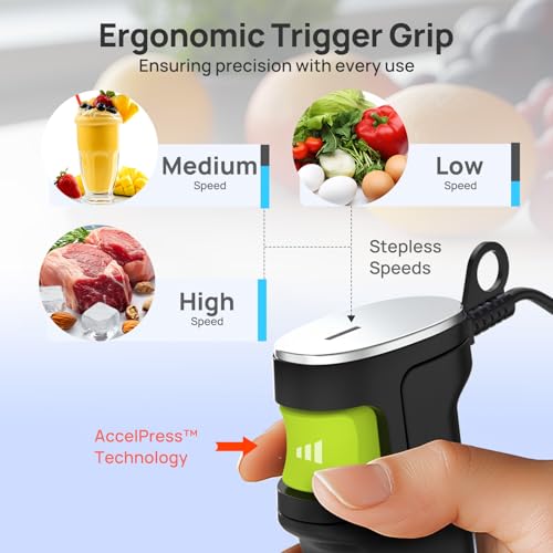 4 in 1 Immersion Hand Blender Max 1100W (4 IN 1 / Black)