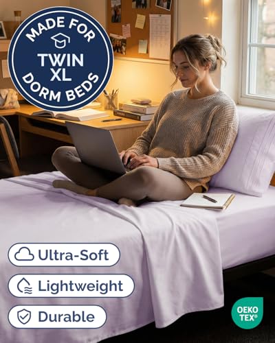 Twin XL 3 Piece Sheet Set (33 - Light Lavender / Twin XL)