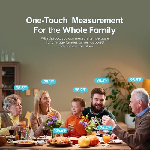 No Touch Baby Thermometer for Adults and Kids (Black)
