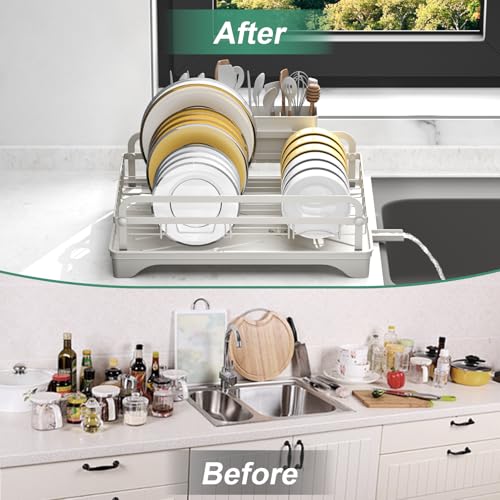 Dish Drying Rack (1 Tier - Grey)