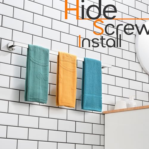 36 Inch Bathroom Towel Bar Bath Towel Rack Kitchen Towel Holder Long Towel Rails Wall Mounted SUS304 Stainless Steel Polished Chrome AN4001CH (Polished Chrome / 36-Inch)