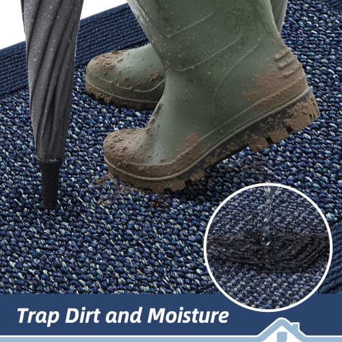 Indoor Door Mat 20" x 32" (Blue / 20" X 32" (Rectangular))