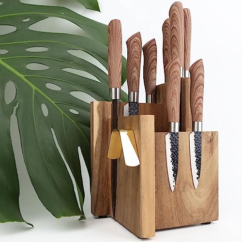 Magnetic Knife Block Knives Display Stable Board Holder Rack Magnetic Stands with Strong Enhanced Magnets on Both Sides Anti