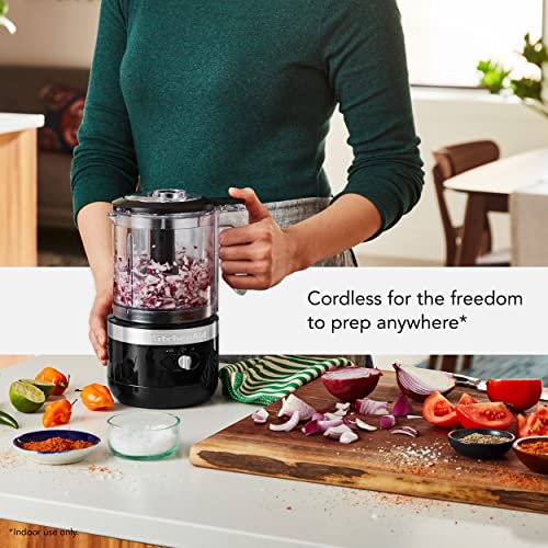Cordless 5 Cup Food Chopper (5 Cup Cordless Chopper / Onyx Black)