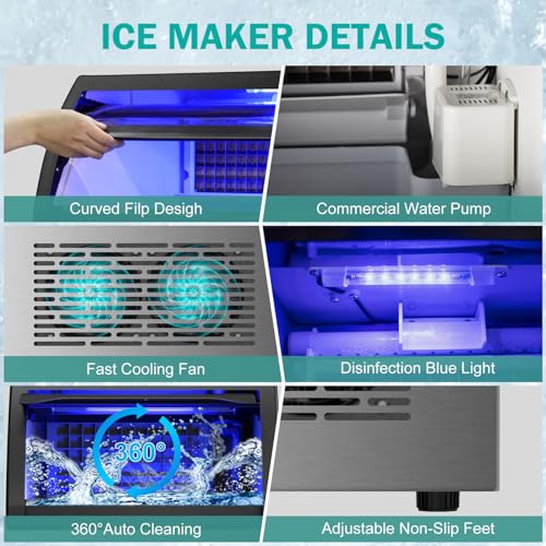 Commercial Ice Maker Machine (150Lbs/24H)