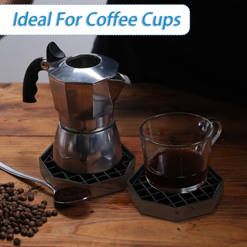 8 Pcs Octagon Coffee Drip Trays (8 Count)