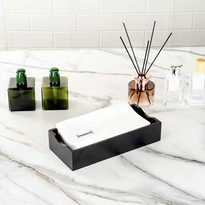 Luxenap 15.8 X 7.9 Inch Linen-Feel Guest Towels, 2000 Lettered Hand Towels - Silver Letter 'I', Sans Serif Font, White Paper Dinner Napkins, airlaid, For Restrooms And Tables - Restaurantware