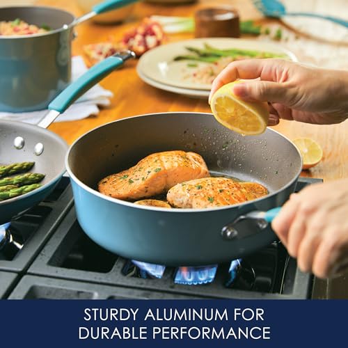 Cucina Nonstick Cookware (Agave Blue / 10 Piece Porcelain)