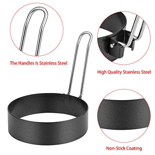 6 Pack Griddle Egg Rings for Frying