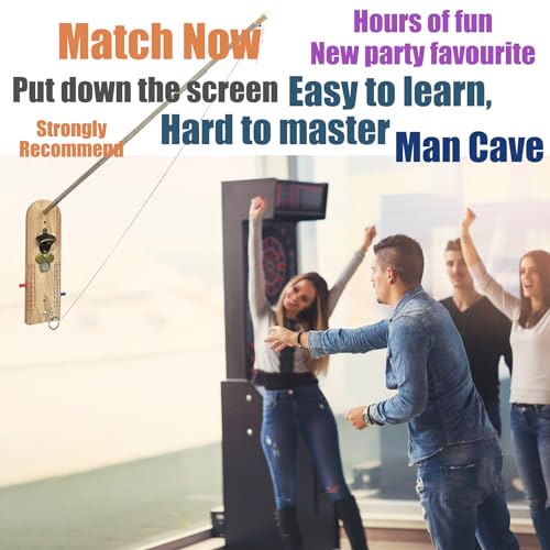 Hook and Ring Toss Game Bottle Opener Ring Toss Hook Indoor Party Man cave