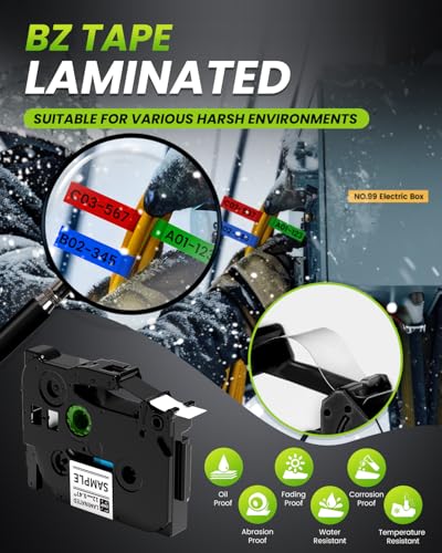 Label Maker Machine with Tape (Black Label Maker)