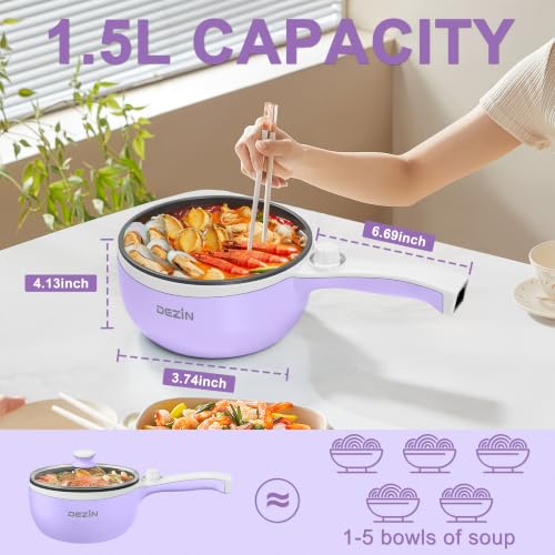 Hot Pot Electric (1.5 L (Without Steamer) / Purple)