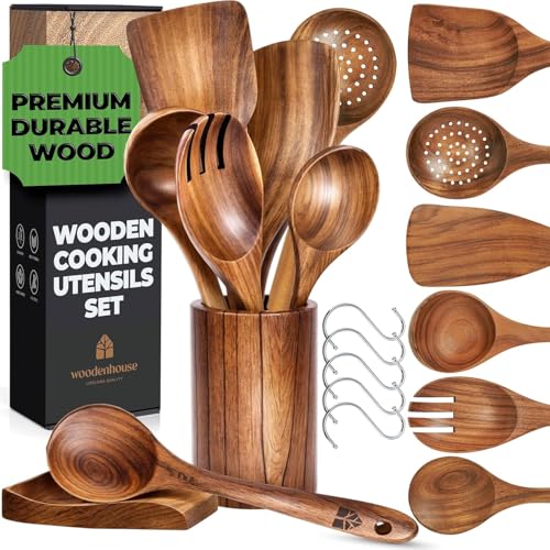 Wooden Utensil Set (8 Pcs Extended)