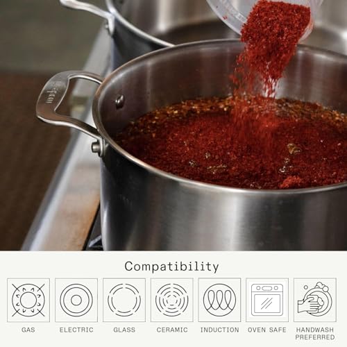 Cookware 8 Quart Stainless Steel Stock Pot With Lid (8 QT - Stock Pot)