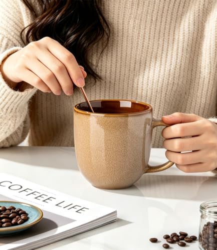 Ceramic Coffee Mugs Set of 6 (Chestnut / set of 6)