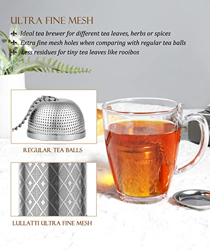 Tea Infusers for Loose Tea (Small-Diamond / 2 Pack)