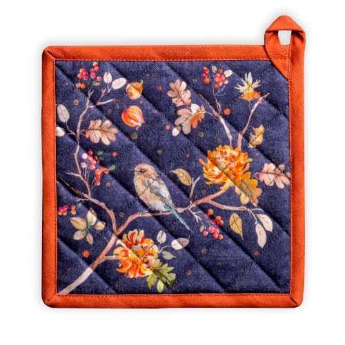 Pot Holders 100% Cotton Potholders (020 - Kelim - Infinity / 8" x 8" (Pot Holder Pack of 1))
