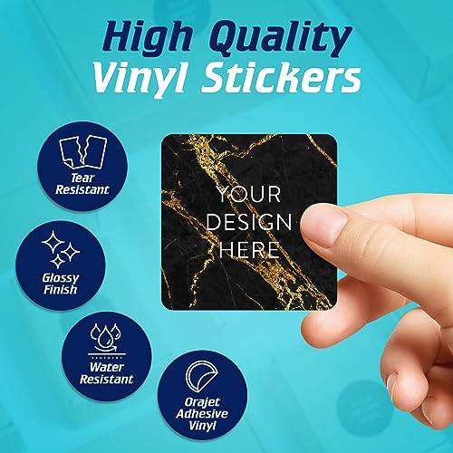 Custom Vinyl Stickers Your Image (100 Count)