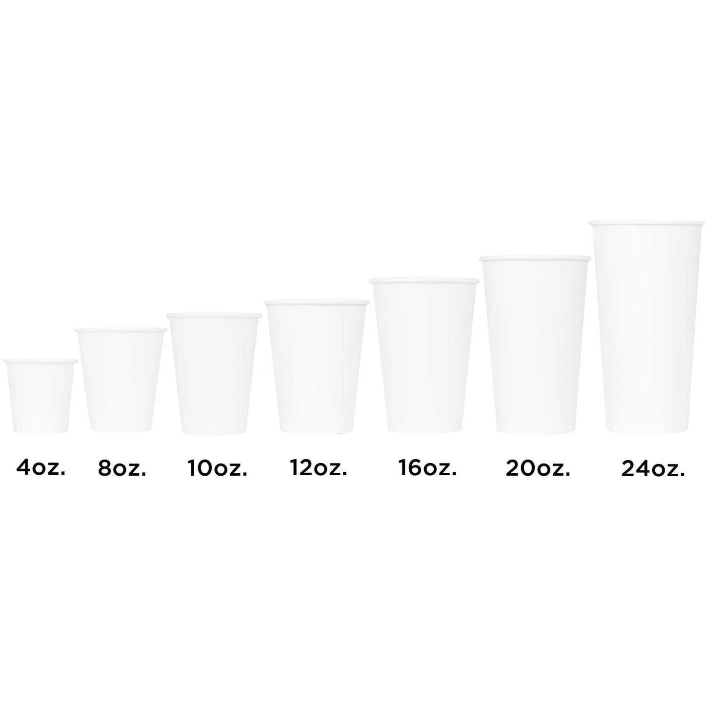 8 oz Paper Coffee Cup [1 (8 OZ / White)