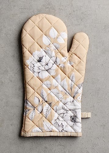 Maison d'Hermine Oven Gloves 100% Cotton Oven Mitt (040 - Pretty Autumn / 7.5" x 13" (Oven Mitt))