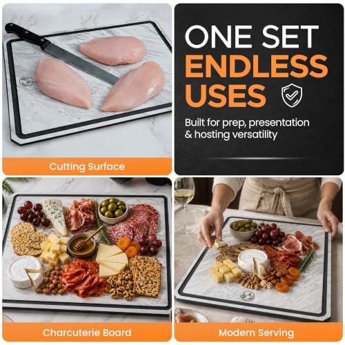 Composite Wood Cutting Board Set of 3 (Marblestone)