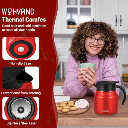 Small Insulated Coffee Carafe (Red / 27 Ounces)