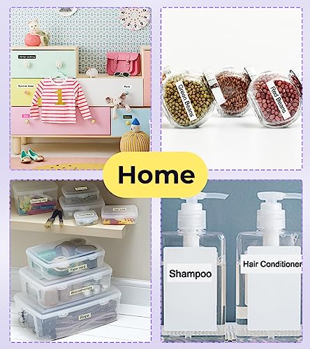 Label Maker Machine with Tapes (Purple Label Maker)