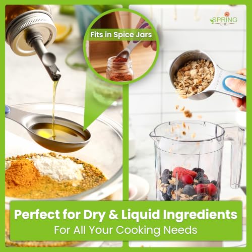 Magnetic Measuring Cups & Spoons Set of 15 (Winter Frost)