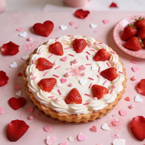 Edible Heart Pearls Sprinkles (Valentine Heart)