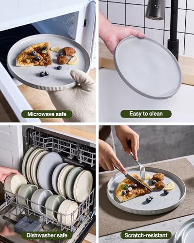 Star Stoneware Dinnerware Set (Matte Gray)
