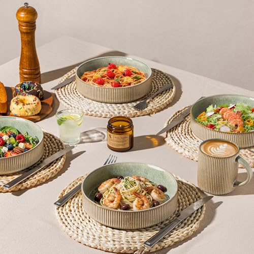 7.5 Inch Pasta Bowls Set of 6 (Set of 6 / Sage Desert)