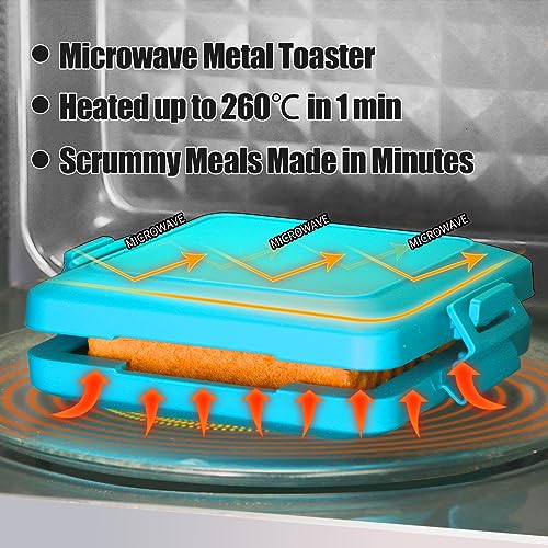 2-in-1 Microwave Sandwich Maker & Waffle Maker, Microwave Grill