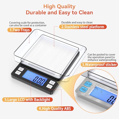 0.01g Small Digital Gram Scale (0.01g/1kg Black)