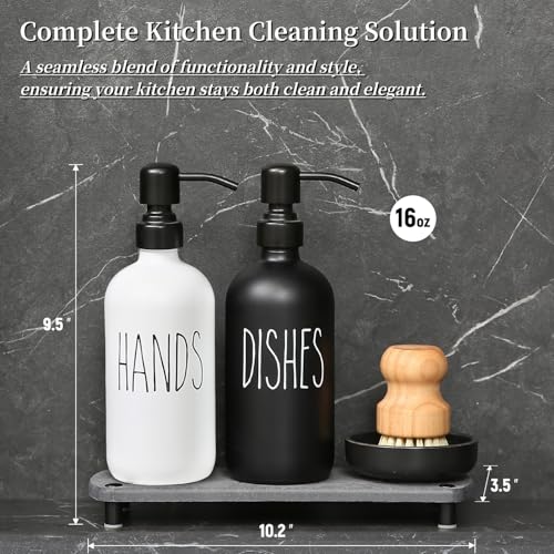 Soap Dispenser Set Comes with Stainless Steel Pumps