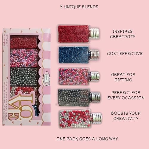 Edible Sprinkles for Cake Decorating (5 Ounce)