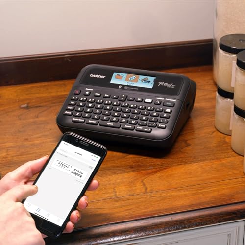P-Touch PT- D610BTVP Business Professional Connected Label Maker | Connect and Create via Bluetooth® on TZe Label Tapes up to ~1 inch