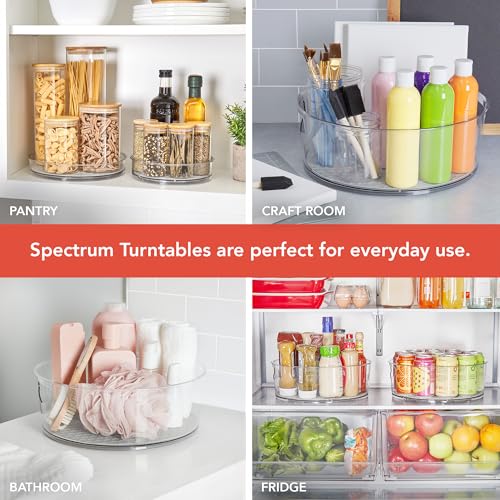 XL Lazy Susan Organizer 12.25 in for Large Cabinet Fridge Pantry Table Shelf Bath Kitchen Organization