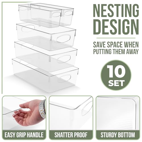 Fridge Organizers and Storage (Small/Medium/Large/XL / 10 Pack)