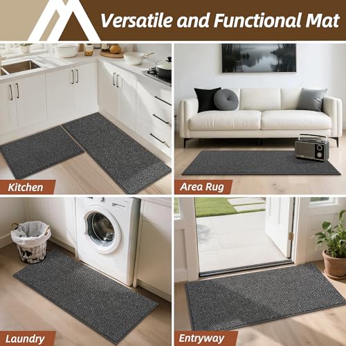 Kitchen Rugs Set of 2 Non