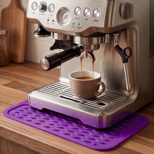 Silicone Dish Drying Mat for Multiple Usage (Purple / 12"L x 6"W)